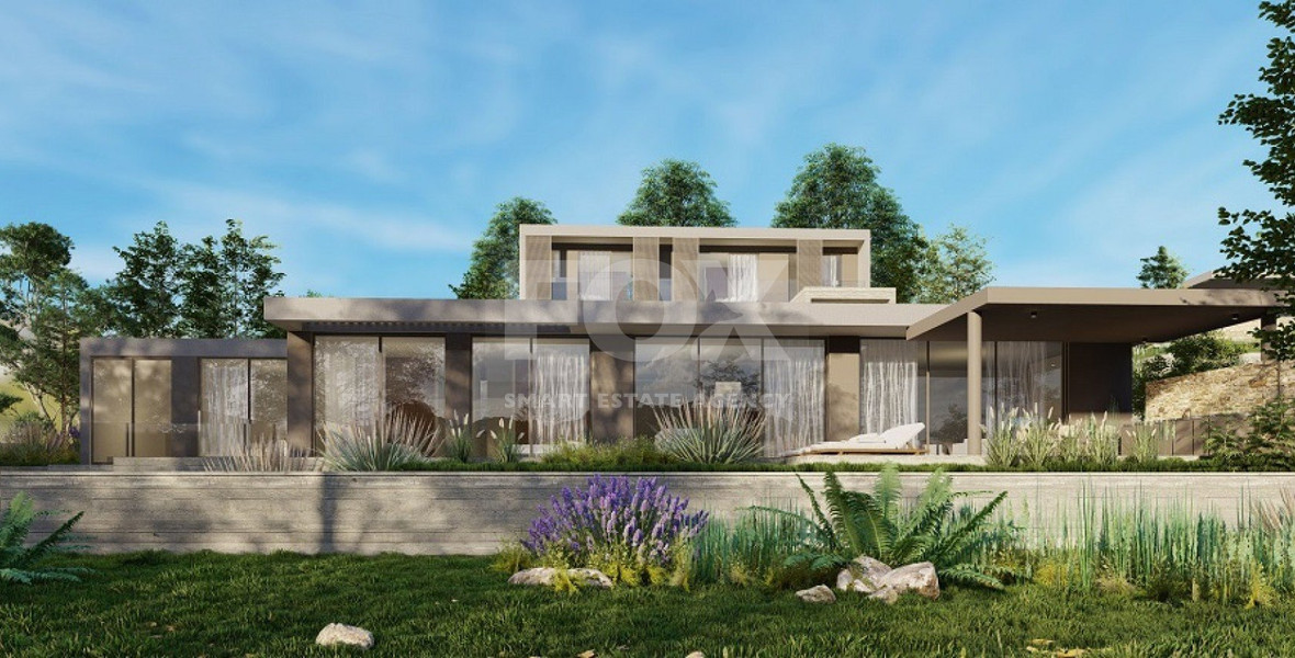 Luxury Energy-Efficient  five bedroom Villa for Sale in Konia, Paphos with Panoramic Sea View