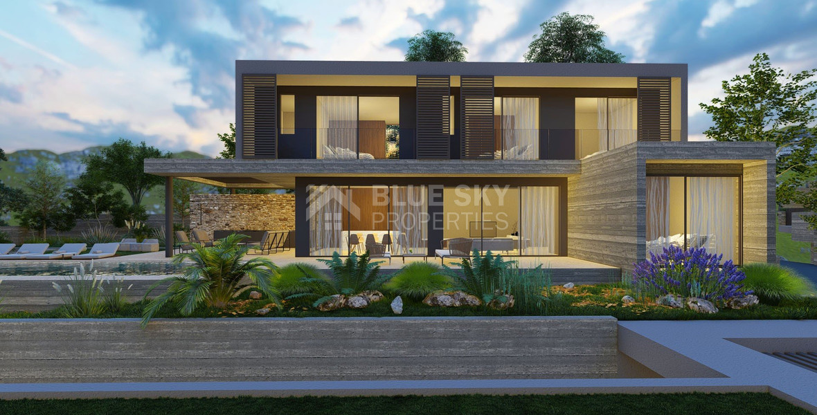 Luxury Energy-Efficient  five bedroom Villa for Sale in Konia, Paphos with Panoramic Sea View