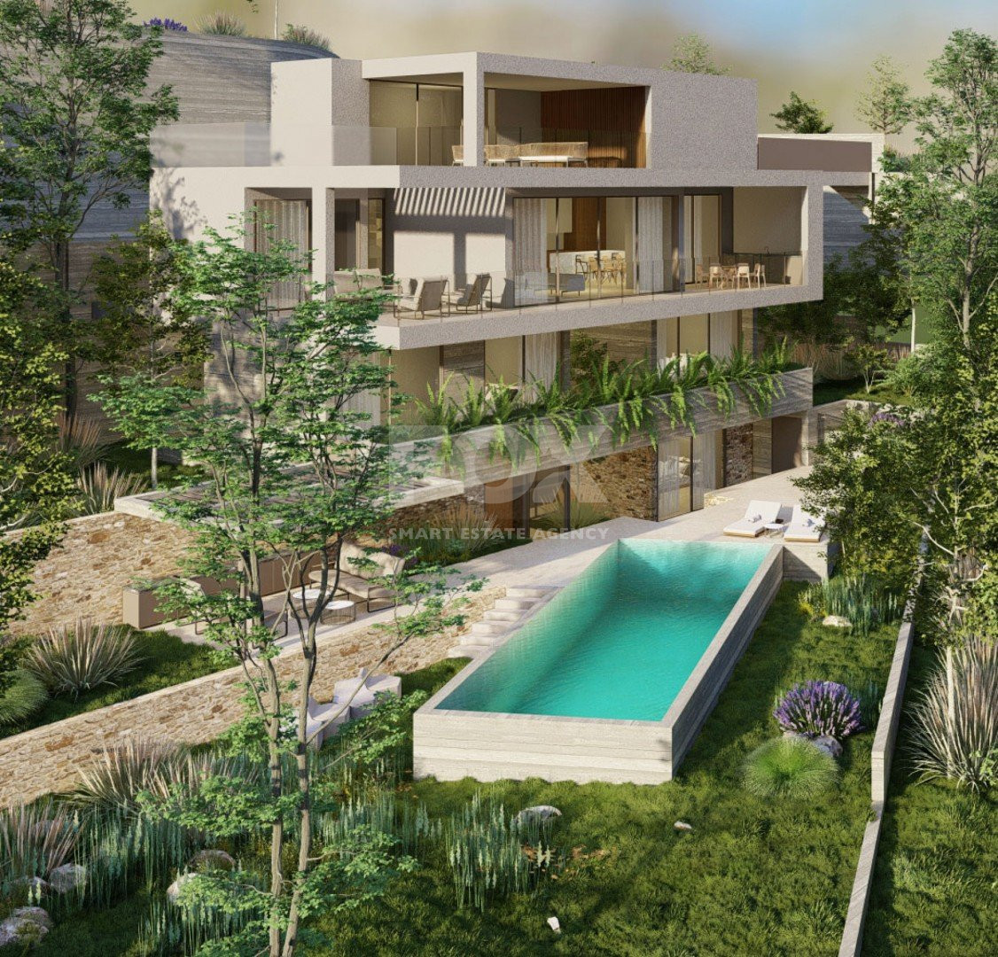 Luxury Energy-Efficient  five bedroom Villa for Sale in Konia, Paphos with Panoramic Sea View