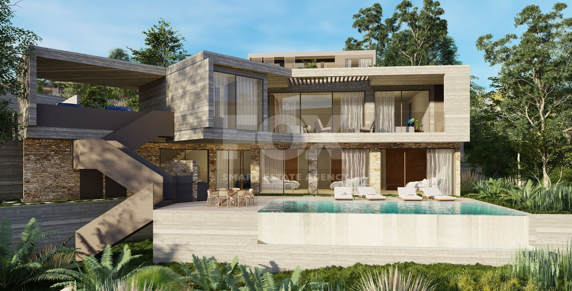 Luxury Energy-Efficient  five bedroom Villa for Sale in Konia, Paphos with Panoramic Sea View