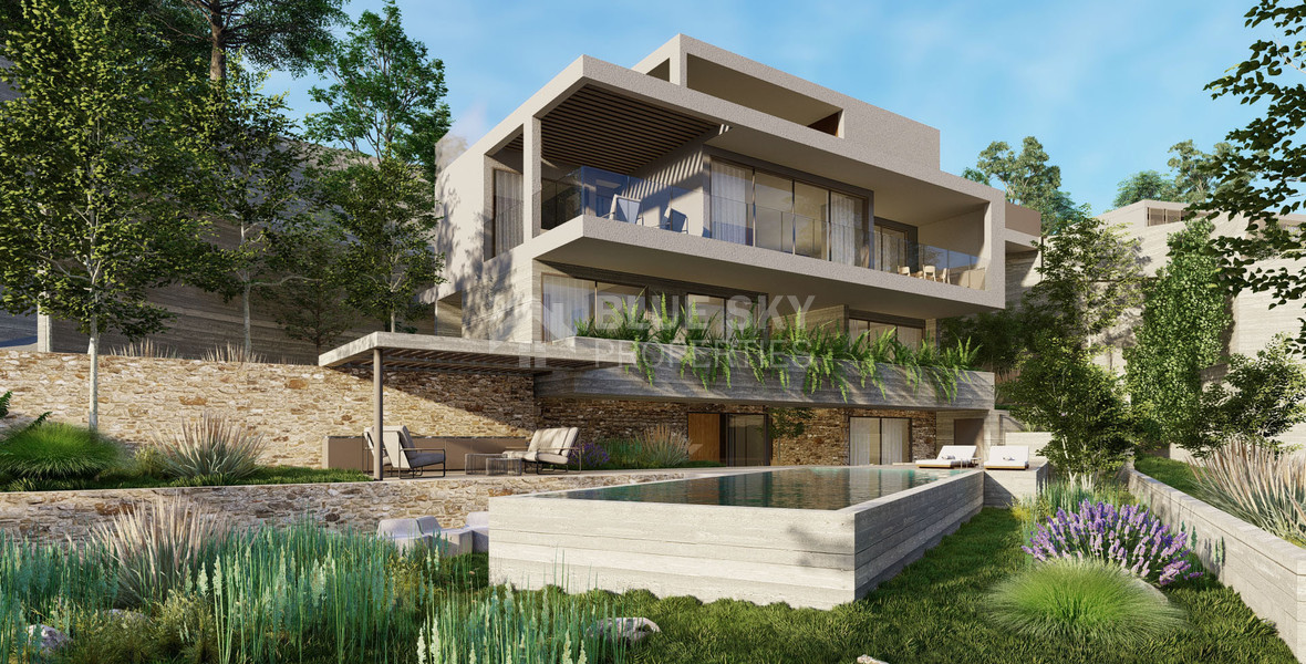 Luxury Energy-Efficient  five bedroom Villa for Sale in Konia, Paphos with Panoramic Sea View