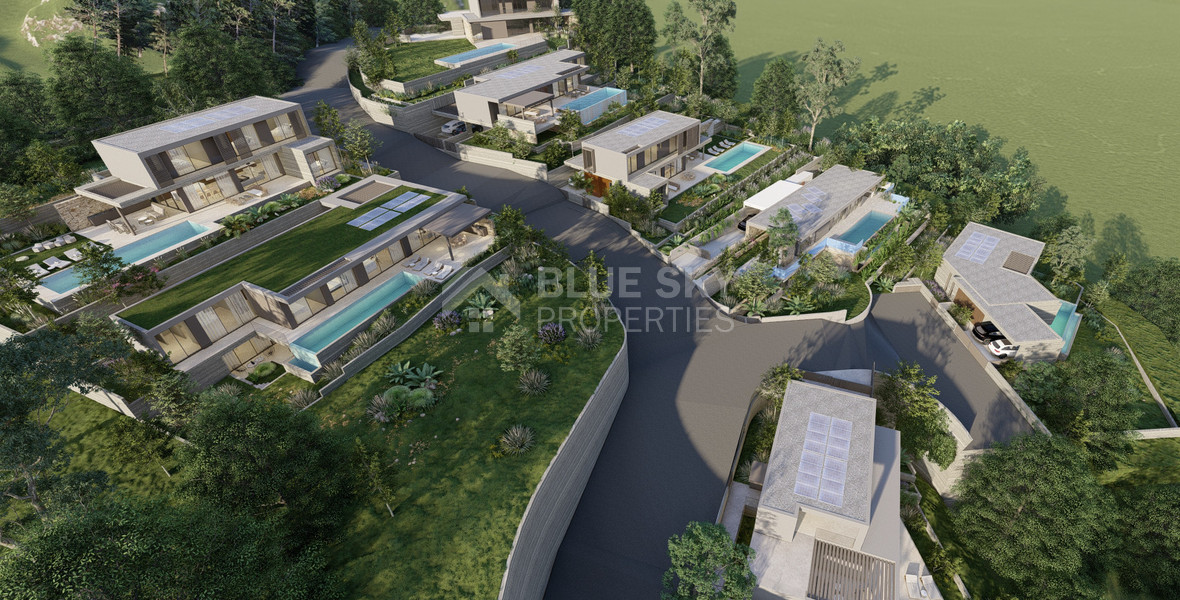 Luxury Energy-Efficient  five bedroom Villa for Sale in Konia, Paphos with Panoramic Sea View