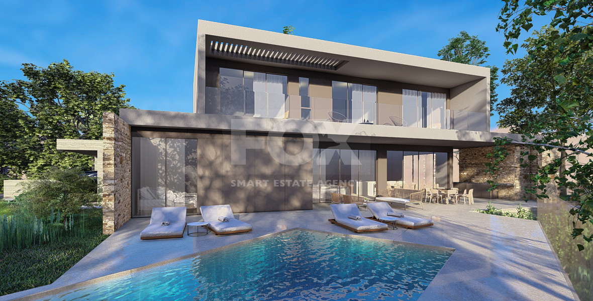 Luxury Energy-Efficient  five bedroom Villa for Sale in Konia, Paphos with Panoramic Sea View