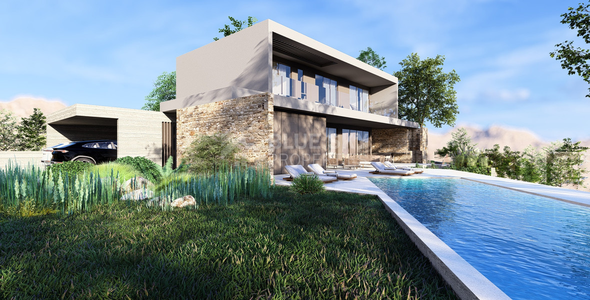 Luxury Energy-Efficient  five bedroom Villa for Sale in Konia, Paphos with Panoramic Sea View