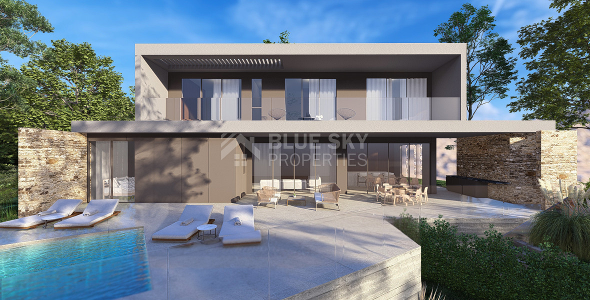 Luxury Energy-Efficient  five bedroom Villa for Sale in Konia, Paphos with Panoramic Sea View