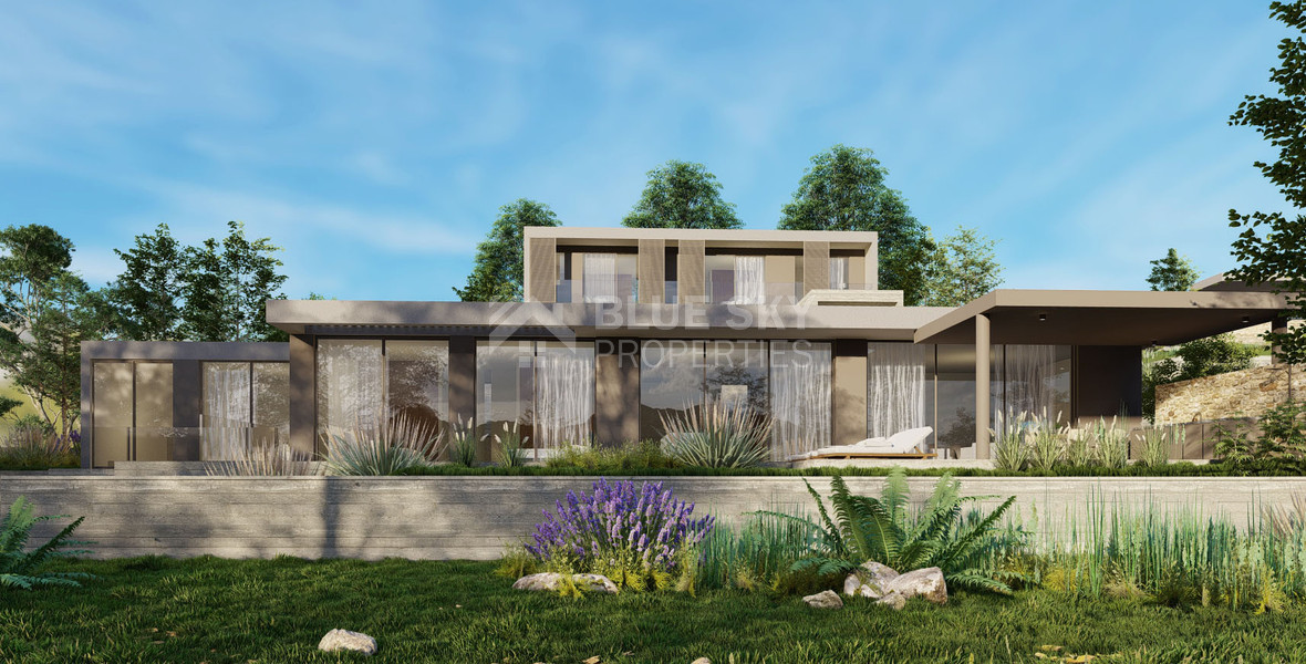 Luxury Energy-Efficient  five bedroom Villa for Sale in Konia, Paphos with Panoramic Sea View