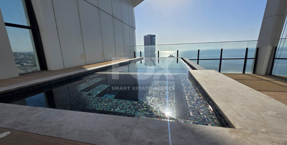 Exclusive 19th Floor Duplex in a Landmark Limassol High-Rise For Rent, Limassol