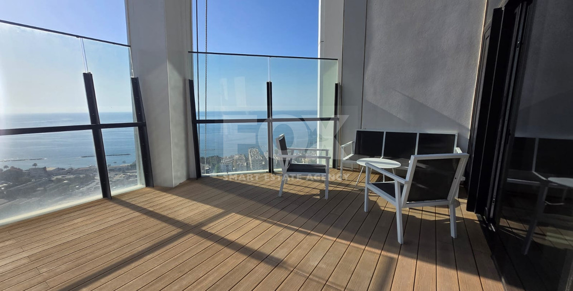 Exclusive 19th Floor Duplex in a Landmark Limassol High-Rise For Rent, Limassol
