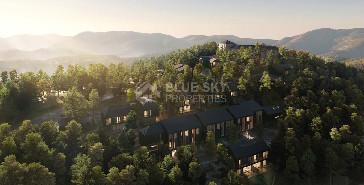 For Sale Amazing Off-Plan 2-Bedroom Townhouse with Modern Design and Stunning Views in Prodromos, Limassol