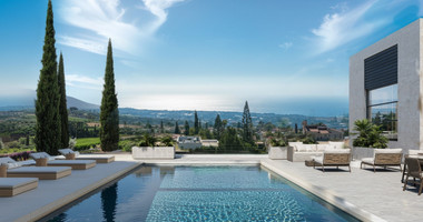 For Sale Luxury Hilltop Villa for Sale in Tala, Paphos | 7-Bedroom Panoramic Estate with Private Spa & Pool