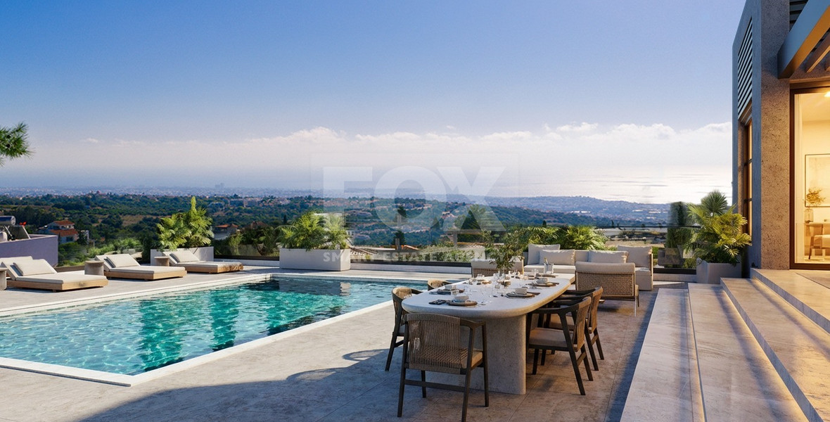 For Sale Luxury Hilltop Villa for Sale in Tala, Paphos | 7-Bedroom Panoramic Estate with Private Spa & Pool