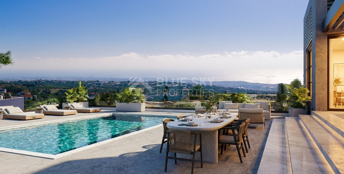 For Sale Luxury Hilltop Villa for Sale in Tala, Paphos | 7-Bedroom Panoramic Estate with Private Spa & Pool