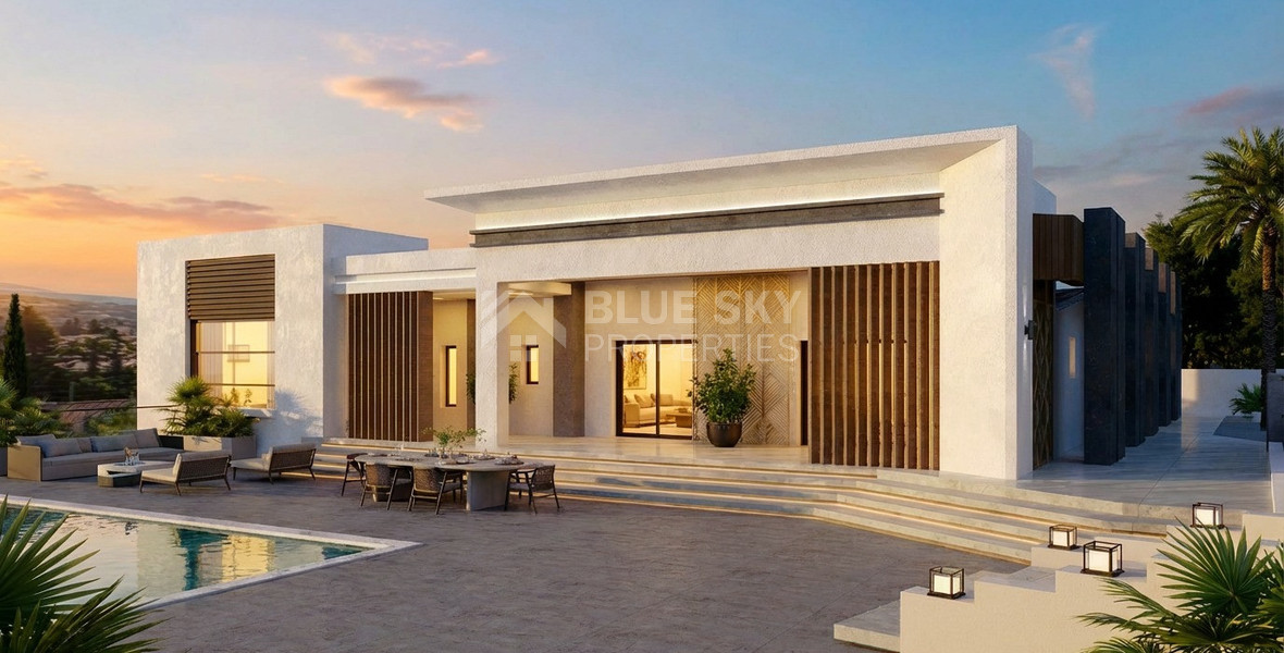 For Sale Luxury Hilltop Villa for Sale in Tala, Paphos | 7-Bedroom Panoramic Estate with Private Spa & Pool