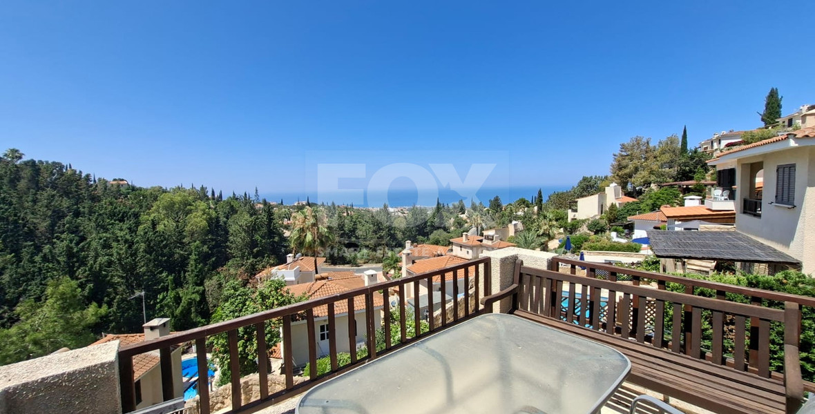 Two Bedroom Sea View Villa for Sale in Kamares Village, Paphos | Private Pool | No VAT