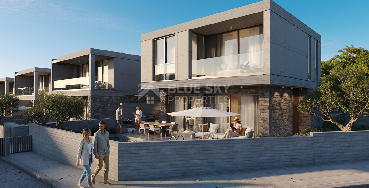 Modern Luxury three bedroom Villas for Sale in Geroskipou, Paphos – Sustainable Gated Community with Private Pool
