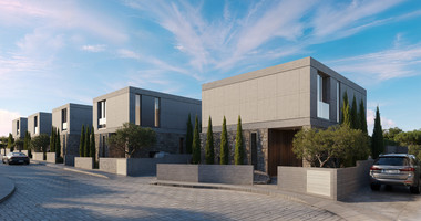 Modern Luxury three bedroom Villas for Sale in Geroskipou, Paphos – Sustainable Gated Community with Private Pool