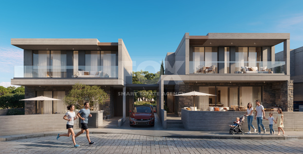 Modern Luxury three bedroom Villas for Sale in Geroskipou, Paphos – Sustainable Gated Community with Private Pool