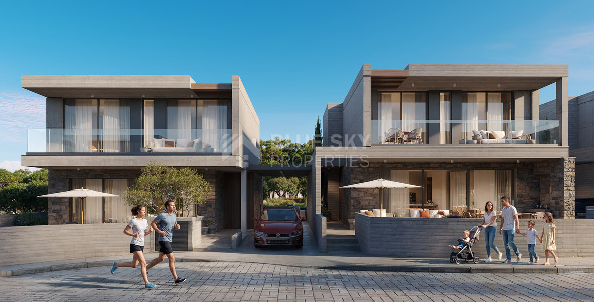 Modern Luxury three bedroom Villas for Sale in Geroskipou, Paphos – Sustainable Gated Community with Private Pool