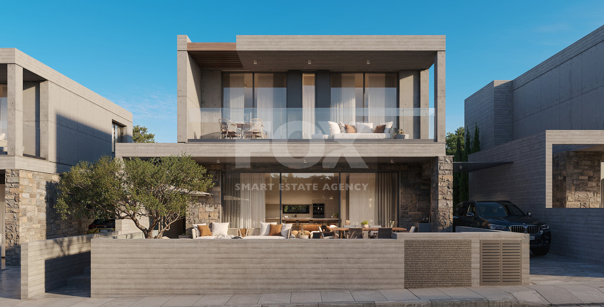 Modern Luxury three bedroom Villas for Sale in Geroskipou, Paphos – Sustainable Gated Community with Private Pool