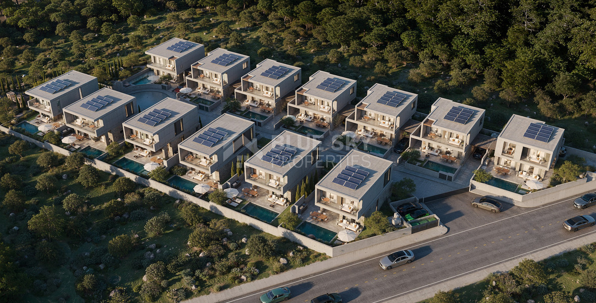 Modern Luxury three bedroom Villas for Sale in Geroskipou, Paphos – Sustainable Gated Community with Private Pool