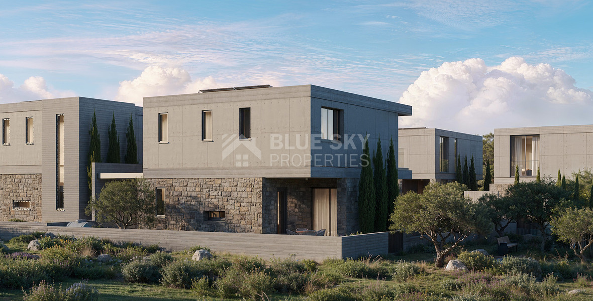 Modern Luxury three bedroom Villas for Sale in Geroskipou, Paphos – Sustainable Gated Community with Private Pool