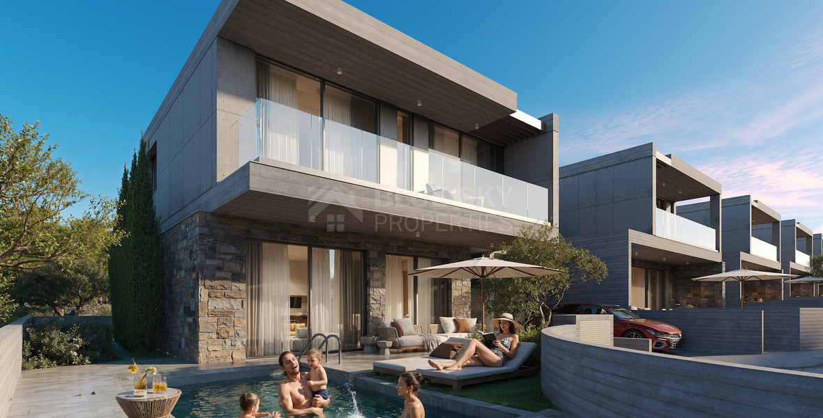 Three-Bedroom Luxury Villa for Sale in Geroskipou, Paphos – Private Pool(optional) and Smart Home
