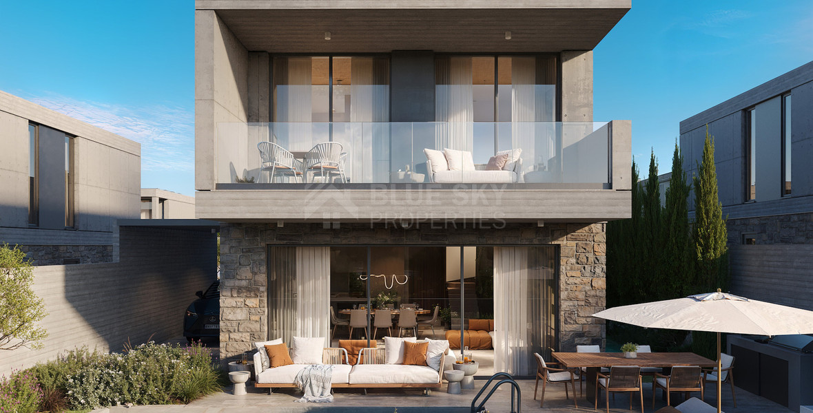 Three-Bedroom Luxury Villa for Sale in Geroskipou, Paphos – Private Pool(optional) and Smart Home