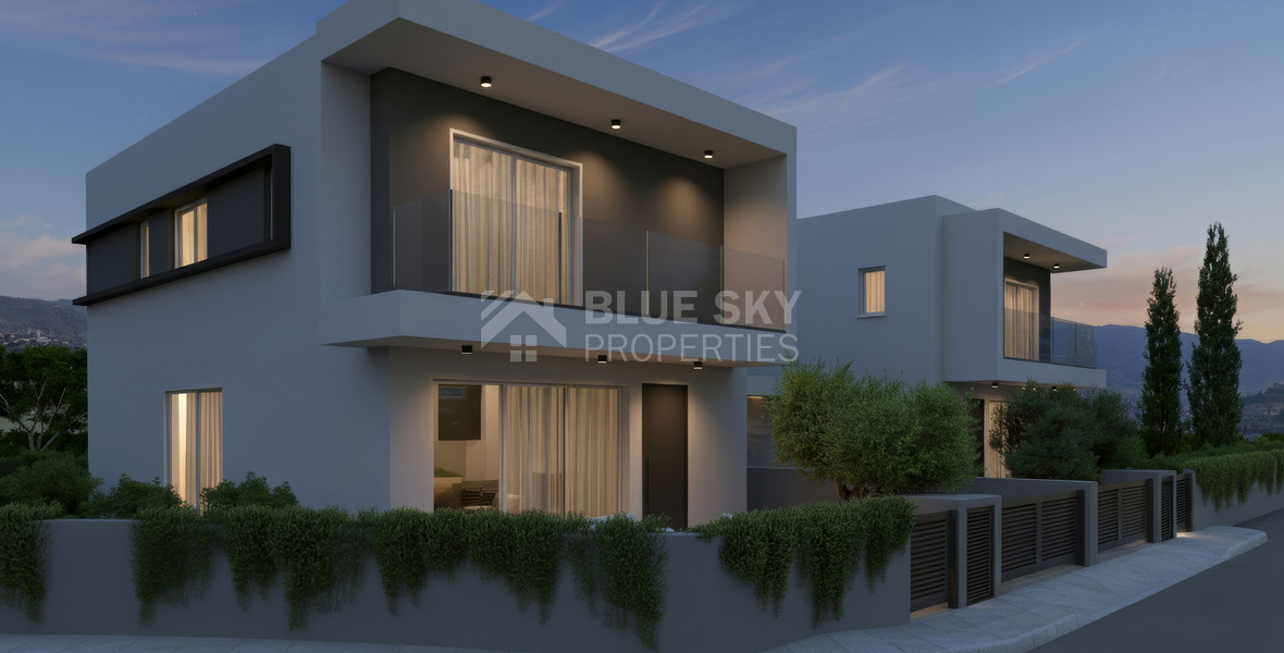 For Sale 3-Bedroom Off-Plan House with Extensive Green Land Area in Akrounda, Limassol
