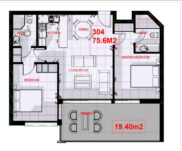 Two-Bedroom Apartment for Sale in Chloraka, Paphos – Modern Living with Garden & Terrace