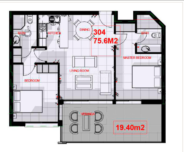 Two-Bedroom Apartment for Sale in Chloraka, Paphos – Modern Living with Garden & Terrace