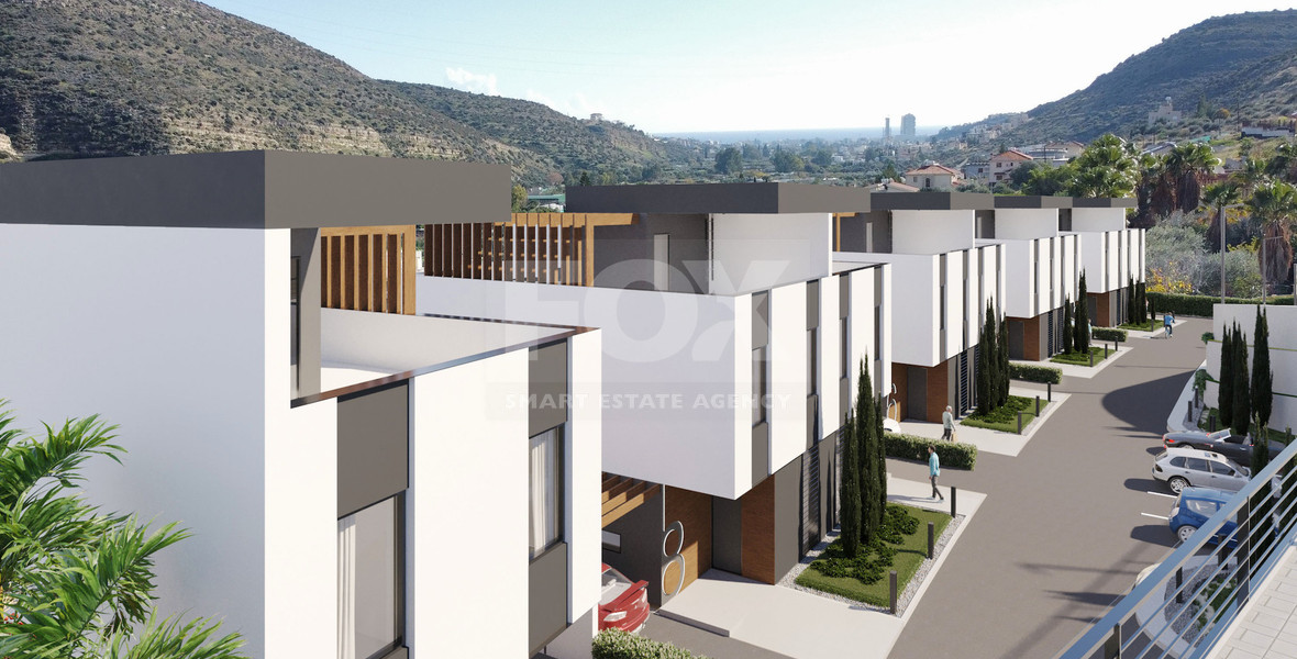 Luxury Townhouses with Mountain Views for sale in Germasogeia, Limassol