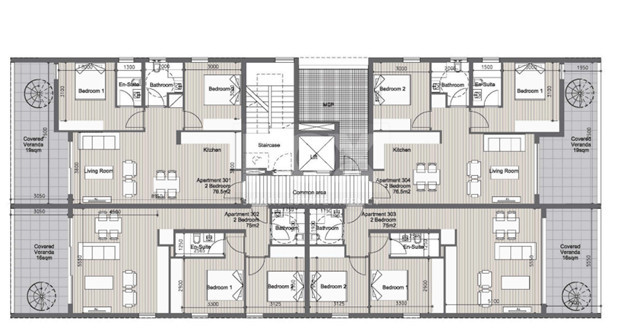 Stunning 2-Bedroom Top-Floor Apartment with Roof Garden – 3rd Floor, Agios Nikolaos, Limassol