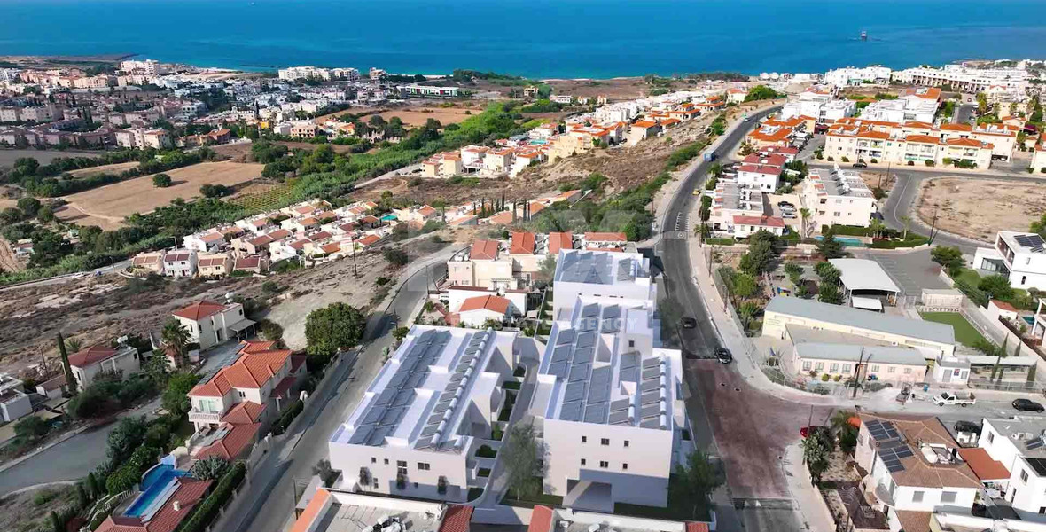 Modern two bedroom Apartment for Sale , with Covered Parking in Chloraka area of Paphos