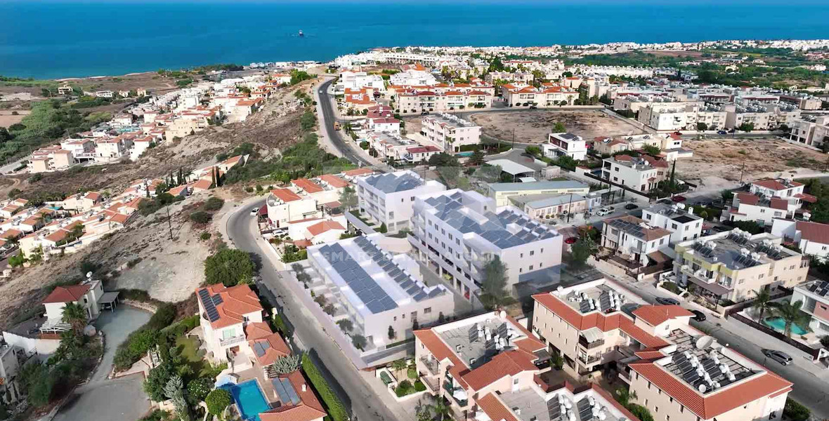 Modern two bedroom Apartment for Sale , with Covered Parking in Chloraka area of Paphos