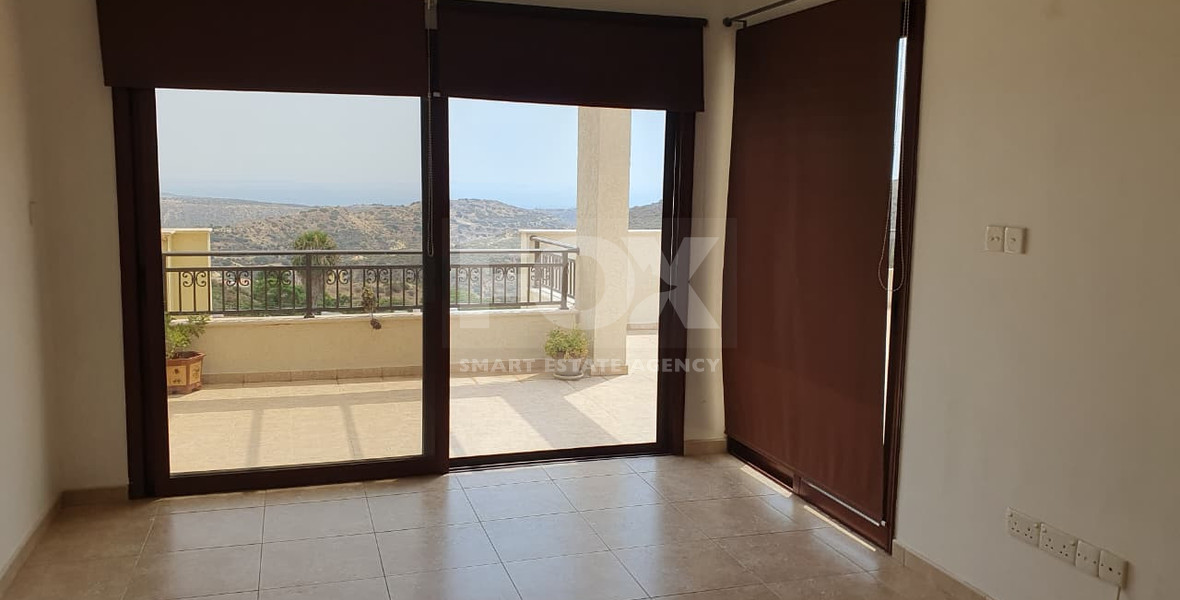 Modern two-bedroom Apartment for rent in Pissouri with Communal Pool and Sea View