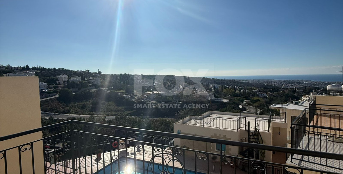 For Rent Fully Furnished Penthouse Apartment in Peaceful Tala, Paphos