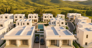 New Contemporary three bedroom Villas in Pegeia, Paphos with Gardens & Pool