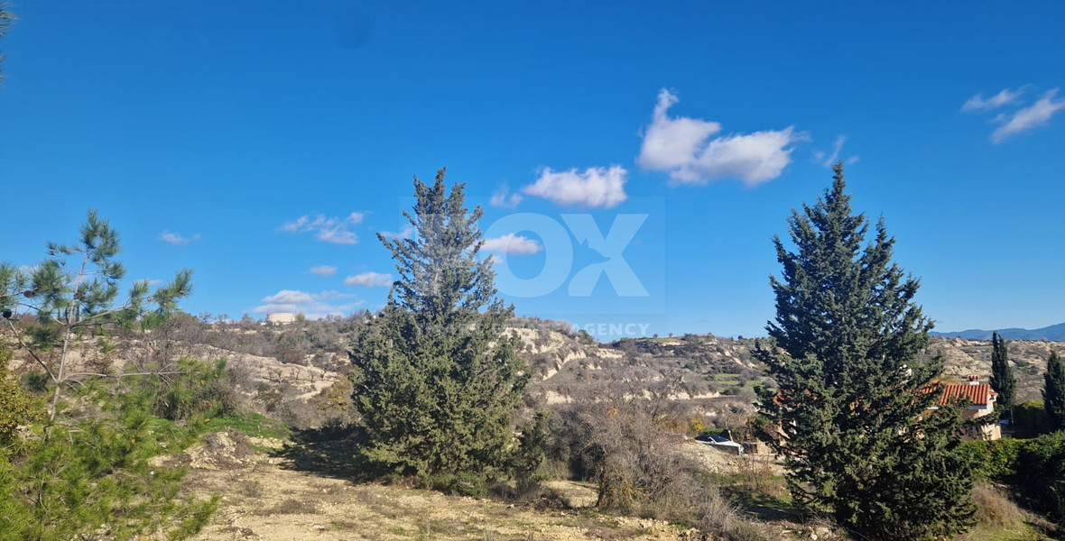 Large 1338 m2 Field for Sale in Tsada