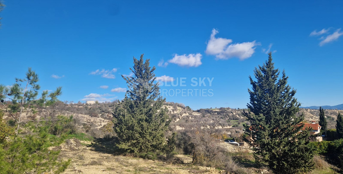 Large 1338 m2 Field for Sale in Tsada