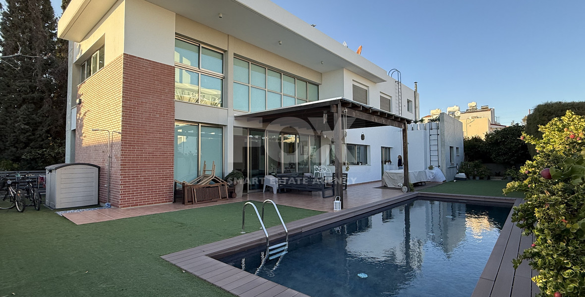 For Rent Elegant four-Bedroom Bespoke Residence in Agios Athanasios below the highway within walking distance to all amenities and easy access to schools.