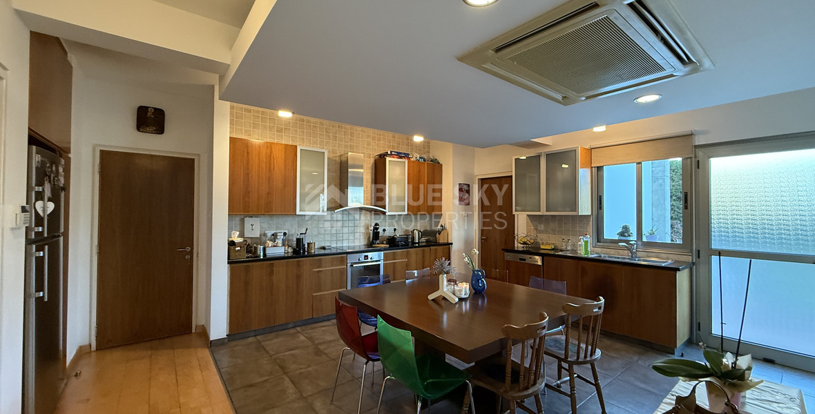 For Rent Elegant four-Bedroom Bespoke Residence in Agios Athanasios below the highway within walking distance to all amenities and easy access to schools.