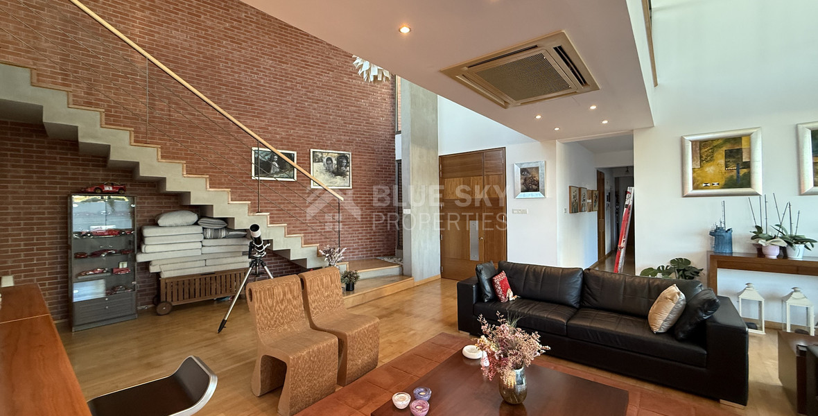 For Rent Elegant four-Bedroom Bespoke Residence in Agios Athanasios below the highway within walking distance to all amenities and easy access to schools.