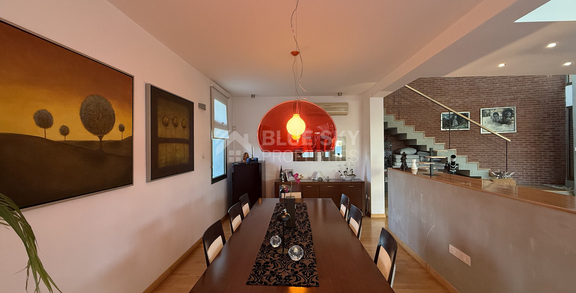 For Rent Elegant four-Bedroom Bespoke Residence in Agios Athanasios below the highway within walking distance to all amenities and easy access to schools.