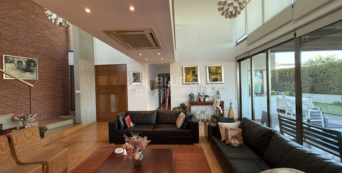 For Rent Elegant four-Bedroom Bespoke Residence in Agios Athanasios below the highway within walking distance to all amenities and easy access to schools.