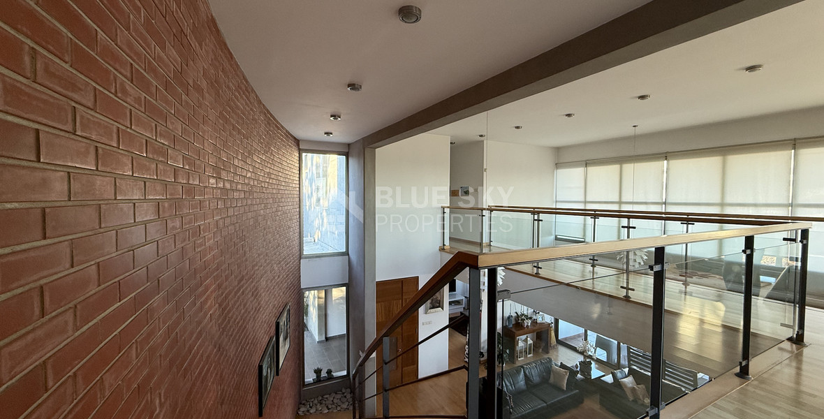 For Rent Elegant four-Bedroom Bespoke Residence in Agios Athanasios below the highway within walking distance to all amenities and easy access to schools.