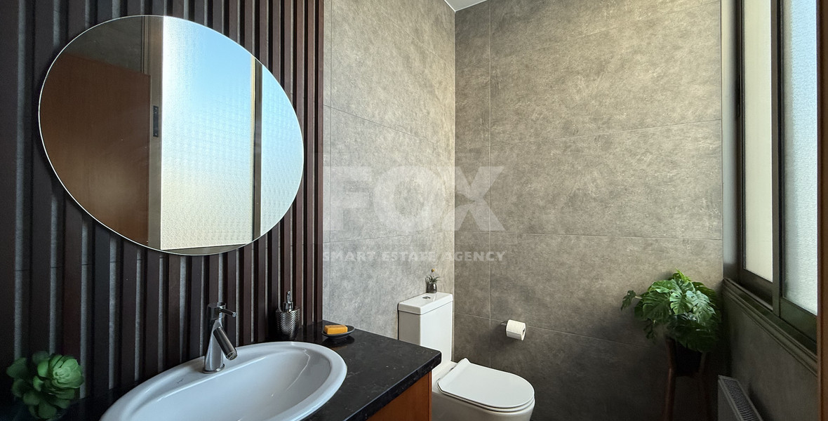 For Rent Elegant four-Bedroom Bespoke Residence in Agios Athanasios below the highway within walking distance to all amenities and easy access to schools.