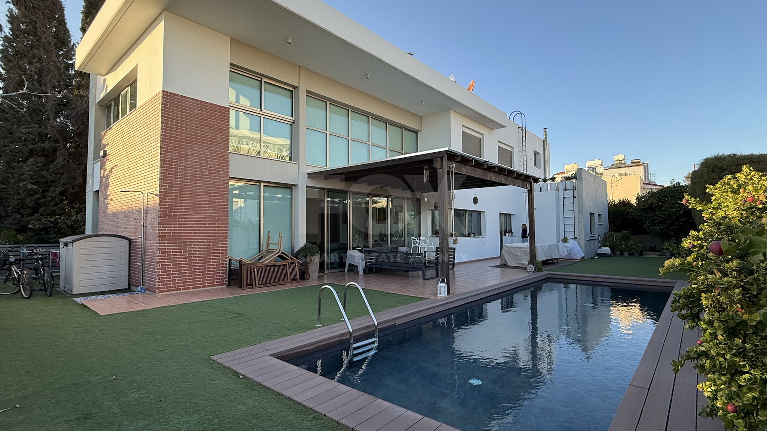 For Rent Elegant four-Bedroom Bespoke Residence in Agios Athanasios below the highway within walking distance to all amenities and easy access to schools.