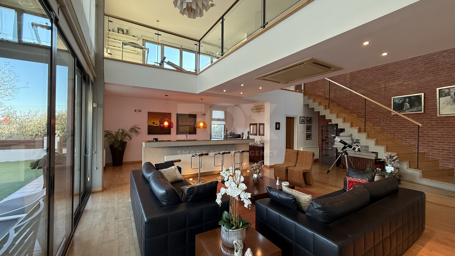 For Rent Elegant four-Bedroom Bespoke Residence in Agios Athanasios below the highway within walking distance to all amenities and easy access to schools.