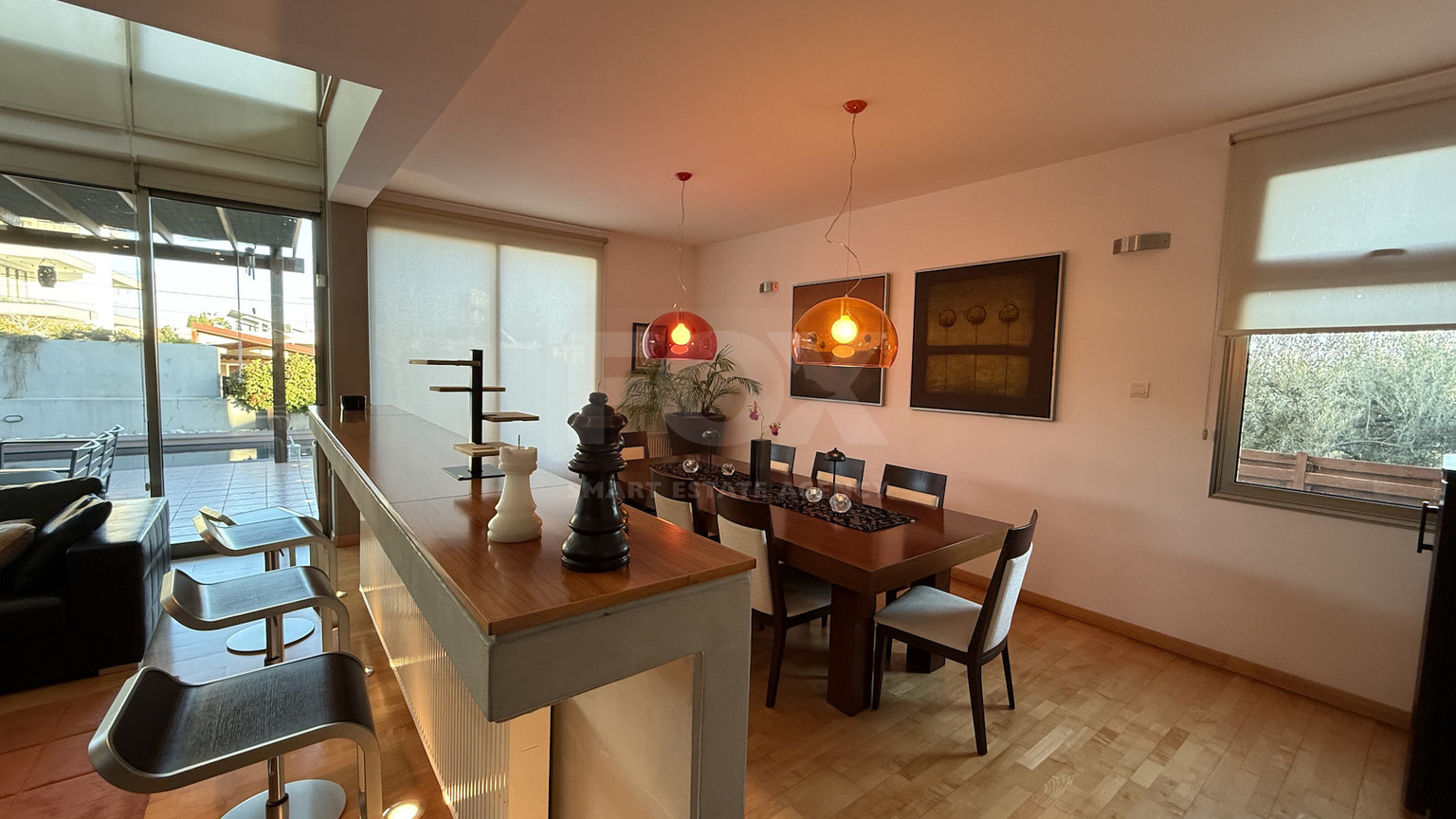 For Rent Elegant four-Bedroom Bespoke Residence in Agios Athanasios below the highway within walking distance to all amenities and easy access to schools.