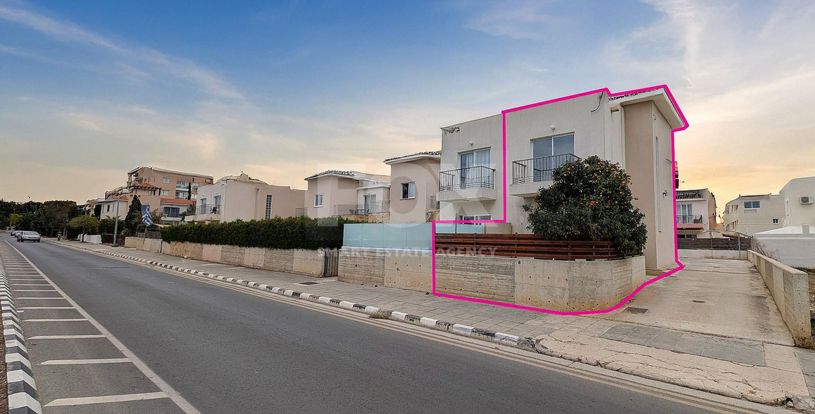 Paphos Semi-Detached two-Bed Home with Pool & Courtyard – Ideal Location, for sale
